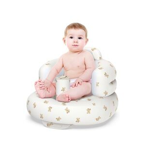 Inflatable Baby Seat [White with Little Bears, 3-36 Months]